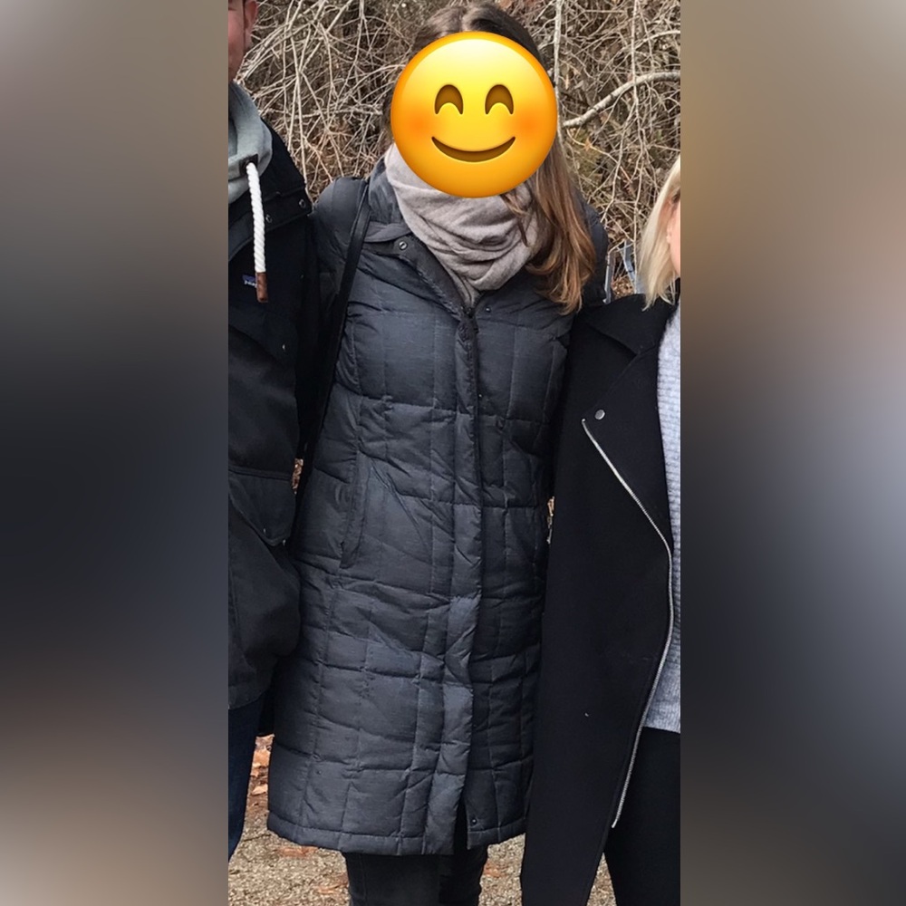 Women's Heathered Gray Down Coat from The North Face in Size Small